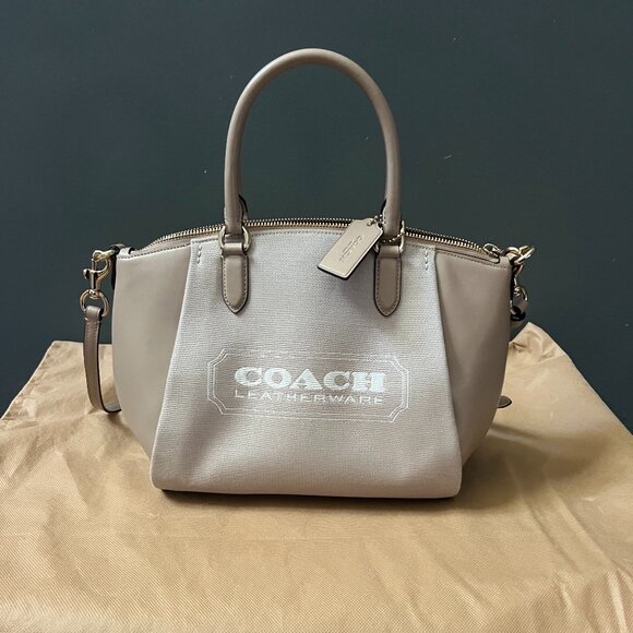 COACH SMALL TOTE HANDBAG - Picture 1 of 12